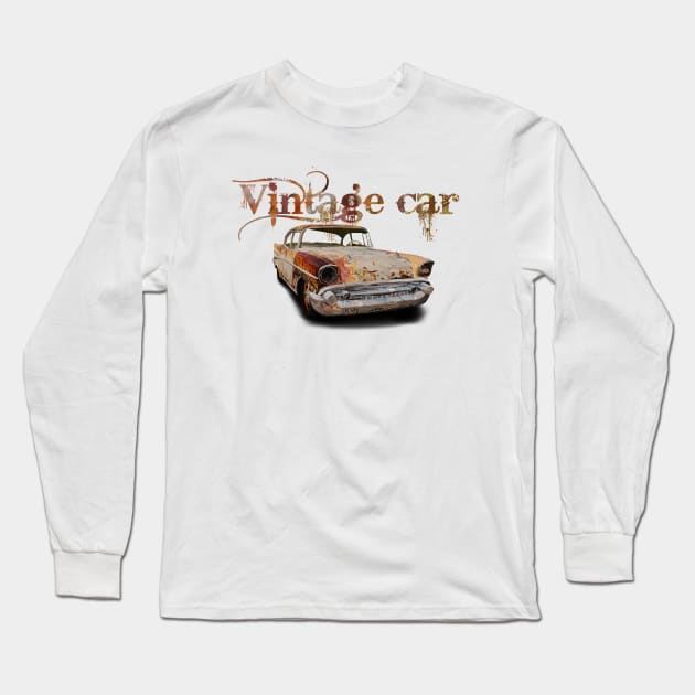 Vintage car Long Sleeve T-Shirt by sibosssr